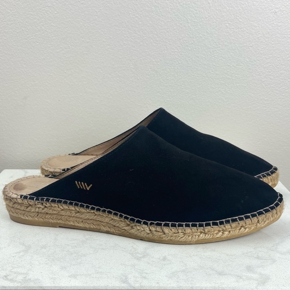 VISCATA BARCELONA SUEDE FLAT ESPADRILLE POINTED TOE MULES - Picture 1 of 11